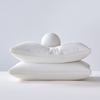Oreiller de luxe 5 étoiles personnalisé OEM, moderne, en fibre de polyester, lavable, sain, soutien du cou, durable, 1,5-2 kg, pour hôtel