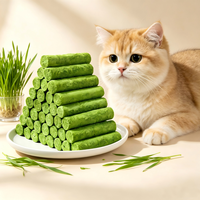 Friandises saines et riches en protéines pour chats, sans sucre, lyophilisées, pour le soin des poils, bâtonnets naturels à base d'herbe pour chats, friandises à mâcher