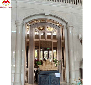 Azulejos de panel de pared de mármol Beige <span class=keywords><strong>Shanna</strong></span> italiano de alta calidad, piedra de pared de mármol Beige Royal Botticino Natural personalizada - Product Image 5