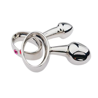 Tapón Anal de acero inoxidable para masturbación de próstata masculina disfrute Anal; Anillos para el pene Juguetes sexuales