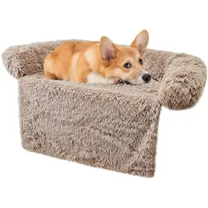 Tikar Sofa anjing mewah lembut, persediaan perlindungan furnitur rumah, Cover Sofa menenangkan, tempat tidur hewan peliharaan