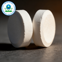 Tablettes de chlore pour piscine (granulés en poudre) Formule stabilisée Certifié EPA Bouteille de 200g Chine Shandong MOQ 1000 KG