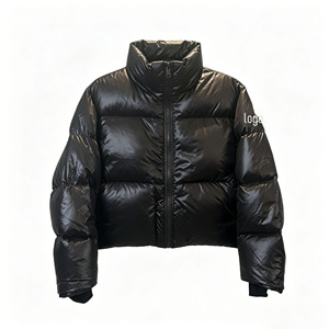 Manteau d'hiver court en duvet d'oie pour femmes, style bouffant, OEM, trois couches. - Product Image 2