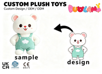 Peluche OEM de haute qualité en tissu doux pour enfants, idéale comme cadeau promotionnel d'entreprise