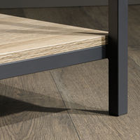 Table basse en bois moderne et durable à deux couches avec cadre en métal