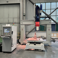 Routeur CNC pour bois YOUHAO 5 axes 1200x1200mm 380V avec système de contrôle OSAI italien, moteur de broche 11KW et pompe, machine à travailler le bois