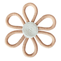 Tapisseries murales en coton tissé à motifs floraux, Art déco, écologiques, décoration contemporaine pour la chambre d'enfant