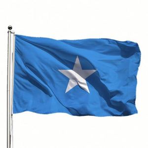 ธงโซมาเลีย/โซมาลิแลนด์ พิมพ์ลายตามสั่ง พร้อมโลโก้ตามสั่ง ธงชาติทุกประเทศ ขนาด 3x5 ฟุต 90*150 ซม. ผ้าโพลีเอสเตอร์แบบพกพา 68D - Product Image 4