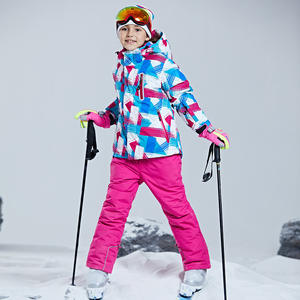 Ensemble de ski 2 pièces pour garçon : veste et pantalon, combinaison de neige épaisse et chaude à capuche, veste de ski imperméable, ensemble de neige, vêtements d'hiver pour enfants - Product Image 6