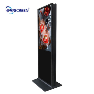 Ingscreen 43 inch trong nhà Android Double Sided màn hình quảng cáo kỹ thuật số biển hiển thị <span class=keywords><strong>LCD</strong></span> Màn hình kép tầng đứng kiosk - Product Image 2