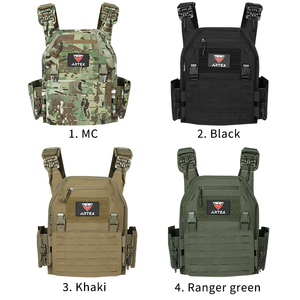 Gilet tactique en polyester 1000D découpé au laser MC – Porte-plaques MOLLE avec système de dégagement rapide – Gilet de protection CS pour l'extérieur - Product Image 6