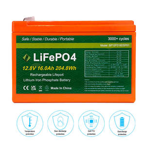 EBAK sistem surya, penyimpanan energi rumah stasiun daya sel Lithium besi fosfat 12.8V 16ah paket baterai Ion Lithium - Product Image 3