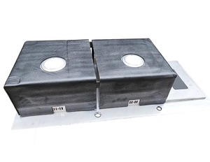 Évier de cuisine artisanal en acier inoxydable 304 avec deux bacs durables, installation sous plan, design moderne, prix abordable - Product Image 4