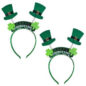 Bandeaux et serre-têtes trèfle pour la Saint-Patrick – Accessoires de fête et de carnaval - Product Image 1