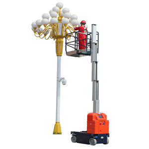 Plataforma Elevadora Hidráulica Autopropulsada Eléctrica de Aluminio de Doble Mástil de 8-16 m para Trabajo Aéreo - Product Image 3