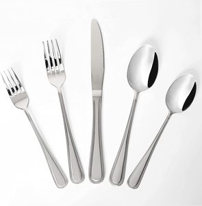 Couverts McCallen pour restaurants, argenterie en acier inoxydable, couverts miroir, cuillère, <span class=keywords><strong>fourchette</strong></span>, <span class=keywords><strong>couteau</strong></span> - Product Image 1
