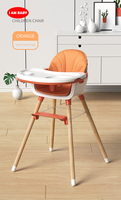 Chaise haute pour bébé, vente directe d'usine, chaise haute antidérapante pour bébé, chaises hautes en plastique pour bébés et tout-petits