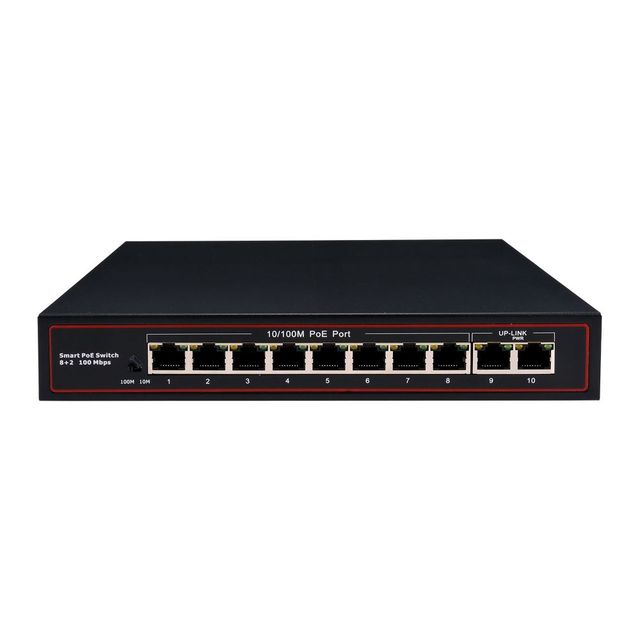 OEM Factory Price  8Port POE Switch 4 8 16 Port 100Mbps 250m Extend Distance IEEE802.3AF at POE SWITCH 8 Port