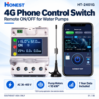 Interrupteur à distance pour pompe à eau 4G pour moteurs 220V inférieurs à 10 kW avec minuterie pour l'Asie du Sud-Est HONEST HT-2401G
