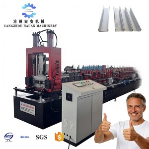 Hauan เครื่องขึ้นรูปควบคุมด้วยระบบ PLC ความเร็วสูงพร้อมเกียร์และมอเตอร์สำหรับการก่อสร้างกระดูกงูชุบสังกะสีป้องกันสนิม - Product Image 1