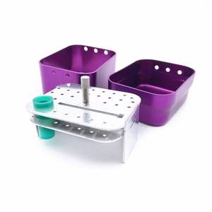 Di alta qualità a 30 fori per blocchi dentari in metallo per disinfezione autoclavabile scatola di alimentazione manuale - Product Image 2