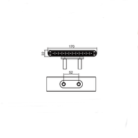 Luz de camión de remolque de doble cara LED de advertencia de peligro de vehículo todoterreno multifunción con base de tornillo IP65 a prueba de agua, gran resistencia al agua, 1: 2