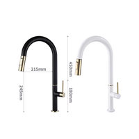 Robinet de cuisine moderne en acier inoxydable noir, monocommande, avec valve en céramique, pour eau chaude et froide, prix usine fournisseur Chine