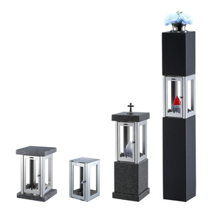 Rectangle Shape <strong>Grave</strong> Lantern Japonaise Granite Religious <strong>Memorial</strong> Lanterns Stainless Steel Cemetery Lantern Lamps - Product Image 3