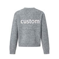 Advanced Sense Street Trend Neutraler Strickpullover aus Wolle/Acryl im Loose-Fit Lazy Old Money Style Design für Herren mit Frontlogo