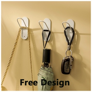 Creative Household Wall Small <b>Hooks</b> <b>Hooks</b> for <b>Curtain</b> Rod Bathroom Kitchen Towel <b>Hook</b> Non-Perforated Wall Hanging - Product Image 2
