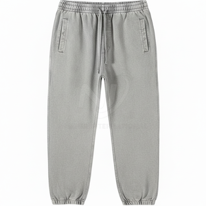 Pantalones de chándal informales de lavado ácido para hombre, material duradero transpirable ligero, diseño único, gran oferta, patrón recto - Product Image 1