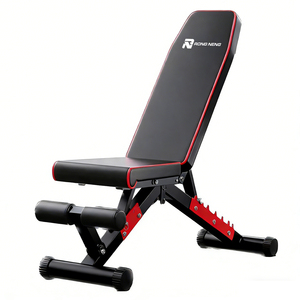 Panca per Pesi Pieghevole e Regolabile per Allenamento Completo del Corpo, Attrezzatura Multifunzione per Panca Piana con Bilanciere, in Pelle Resistente per Palestra Domestica - Product Image 1
