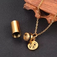 Collier moderne de luxe en acier inoxydable pour cendres d'animaux, pendentif empreinte de patte, bijou urne funéraire, cadeau souvenir pour chiens et chats