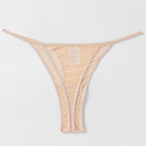 Ropa Interior de Tanga Ligera y Delgada para Mujer, Nueva Colección 2024, Sexy, de Seda Helada, Sin Costuras, Antibacteriana, Tejido de Punto ODM - Product Image 5