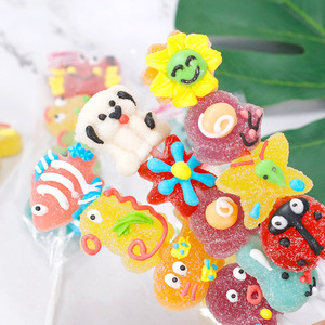 Bán Buôn 50G Đầy Màu Sắc Biển Thế Giới Xiên Gummy Trái Cây Trái Cây Flavours Màu Kẹo Ngọt Ngào - Product Image 4