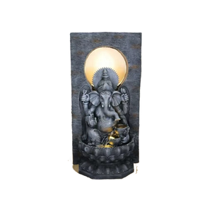 <span class=keywords><strong>Fontaine</strong></span> d'eau LED artisanale de haute qualité en résine, avec cascade et <span class=keywords><strong>bassin</strong></span> à poissons, <span class=keywords><strong>pour</strong></span> salon et jardin (intérieur/extérieur) - Product Image 1