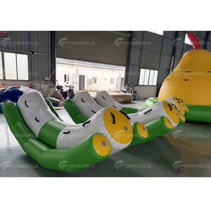 OVNI gonflable personnalisé remorquable bateau disco gyroscope flottant gonflable <span class=keywords><strong>eau</strong></span> Spinner <span class=keywords><strong>poire</strong></span> rotative - Product Image 6