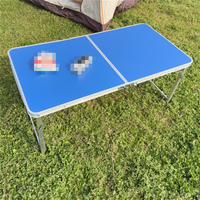 Table de camping pliante portable moderne en aluminium léger et acier inoxydable, réglable en hauteur, petite table d'appoint pour la pêche
