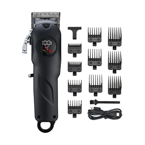 Recortadora <span class=keywords><strong>de</strong></span> Pelo Inalámbrica Profesional con Carga Rápida USB Tipo-C, Cuchillas <span class=keywords><strong>de</strong></span> Acero Inoxidable, Pantalla LCD, 2000mAh, para Uso Doméstico - Product Image 1