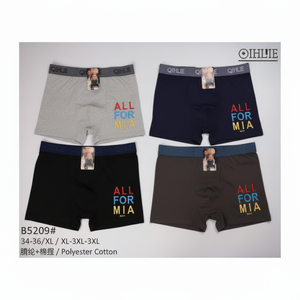 Boxer da uomo di qualità XL/XXL traspirante in tessuto di Nylon Spandex Design semplice Logo personalizzabile in vita borse individuali - Product Image 1