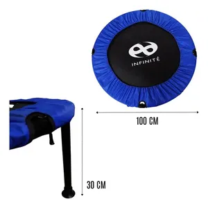 Infinité Mini trampolino per Fitness professionale per bambini Indoor/Outdoor trampolino con funzione pieghevole realizzato in schiuma PVC PP - Product Image 1