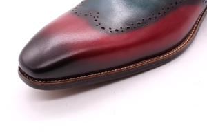 Chaussures Richelieu décontractées faites à la main pour hommes, à lacets, style habillé - Product Image 4