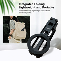 Support de téléphone magnétique portable, support de téléphone portable à aimant puissant, mini support de smartphone de poche, trépied pliable pour selfie
