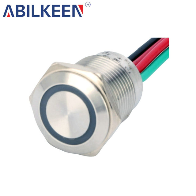 16mm touch Switch Momentary Blue Red Green Yellow Ring Luminous Type Led for Industrial Equipment Control
