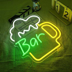 Beer <b>Bar</b> Letreros Neon <b>LED</b> indoor hanging ambient <b>light</b> shop sign wall decoration <b>light</b> entrance indicator <b>light</b> luminous sign - Product Image 6