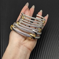 Pulsera X Plateada de Alta Calidad DY, Pulsera Clásica XX Dorada Unisex de Lujo, Joyería al por Mayor