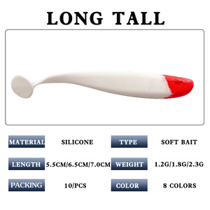 Appât souple avec yeux en T leurre <span class=keywords><strong>de</strong></span> pêche appât artificiel en gel <span class=keywords><strong>de</strong></span> silice WORM appât <span class=keywords><strong>de</strong></span> pêche souple Rock Golden Ocean Beach - Product Image 4