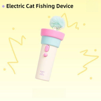 Jouet interactif pour chat à commande par bouton, lanceur de teaser éjectable et rétractable automatiquement, vente chaude 2026, pour chats d'intérieur (vente en gros)