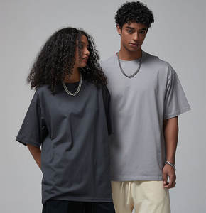 Venta al por mayor 230GSM 100% algodón hombres camiseta logotipo personalizado de gran tamaño 3D impreso liso en blanco Casual camiseta liso teñido Vintage - Product Image 4