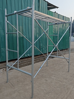 Torre de Andamio Móvil de Dos Niveles, Estándar AS/NZS 1576, Acero Q235B Galvanizado, Plataforma de Trabajo Resistente para Construcción en Australia